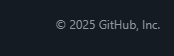 Screenshot of GitHub's website footer copyright notice